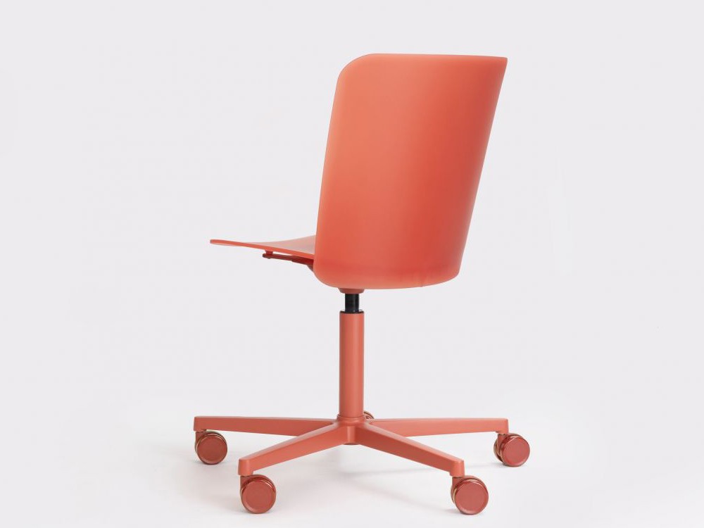 Silla oficina giratoria y elevable con ruedas Supra polipropileno  de ondarreta - 9