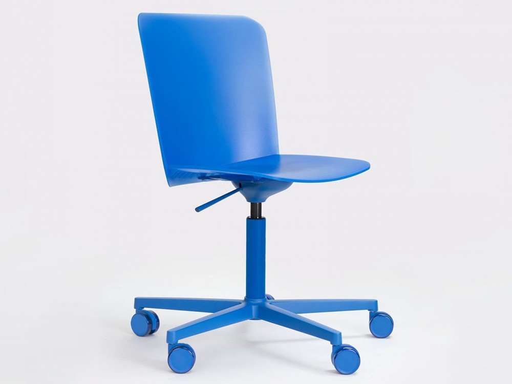 Silla oficina giratoria y elevable con ruedas Supra polipropileno  de ondarreta - 3