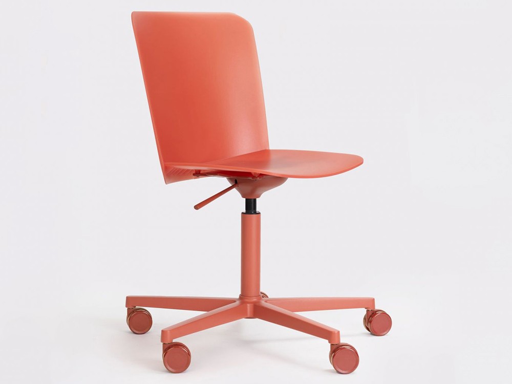 Silla oficina giratoria y elevable con ruedas Supra polipropileno  de ondarreta - 4