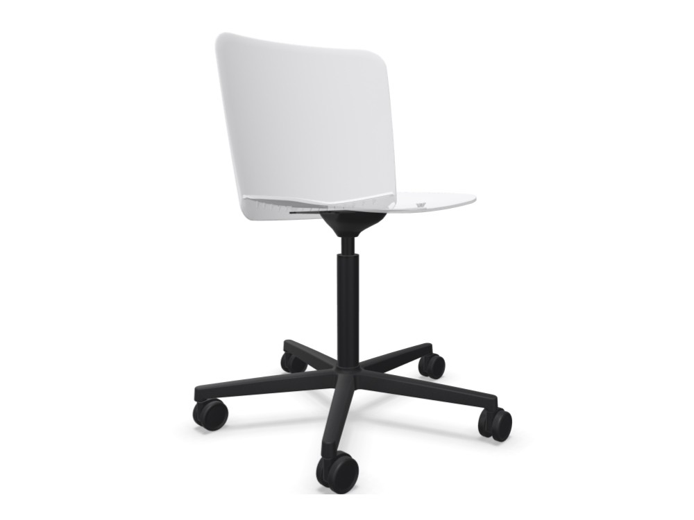 Silla oficina giratoria y elevable con ruedas Supra polipropileno  de ondarreta - 5