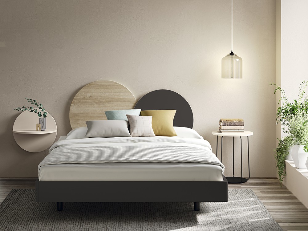 Cama Bubble Roma Kalm 08 para colchón de 160x200 Mobenia - 4