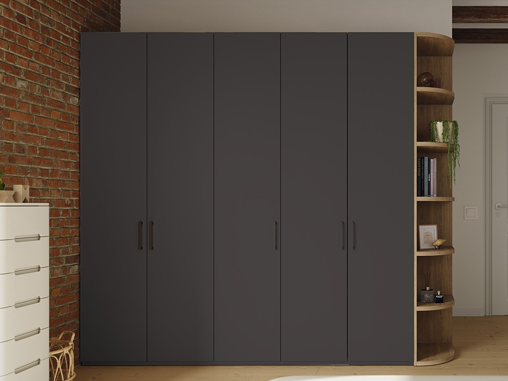 Armario Lisa con terminal en laminado roble cairo Kalm 18 de Mobenia - 2