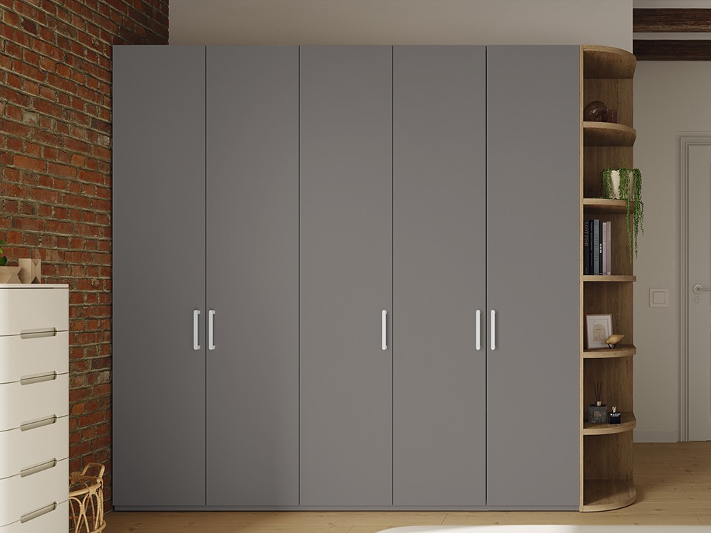 Armario Lisa con terminal en laminado roble cairo Kalm 18 de Mobenia - 6