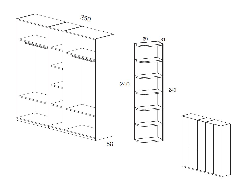 Armario Lisa con terminal en laminado roble cairo Kalm 18 de Mobenia - 17