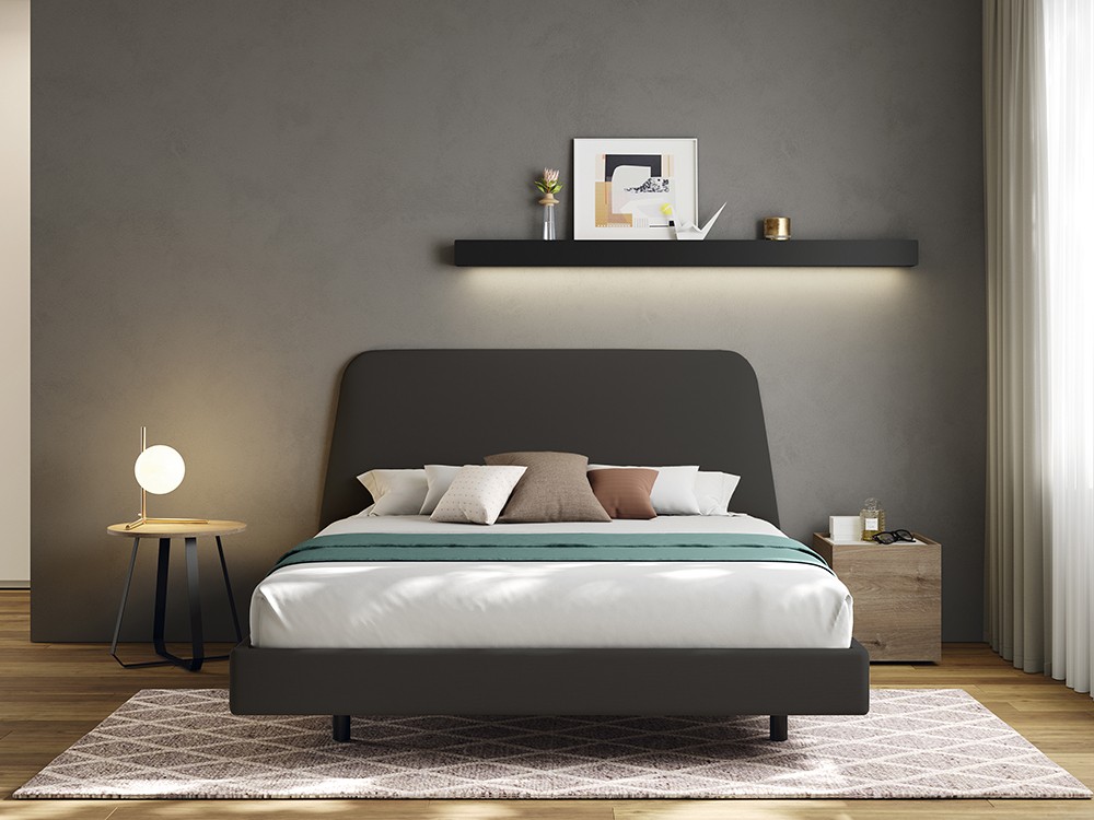 Cama Trapez con aro Sim tapizada Kalm 19 de Mobenia - 4