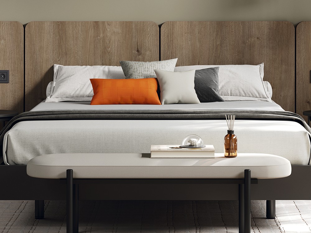 Cama Ona Wood con aro Sim Kalm 23 de Mobenia - 2