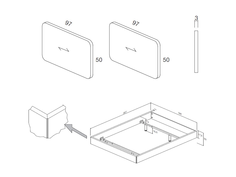 Cama Ona Small con aro Sim Kalm 24 de Mobenia - 3