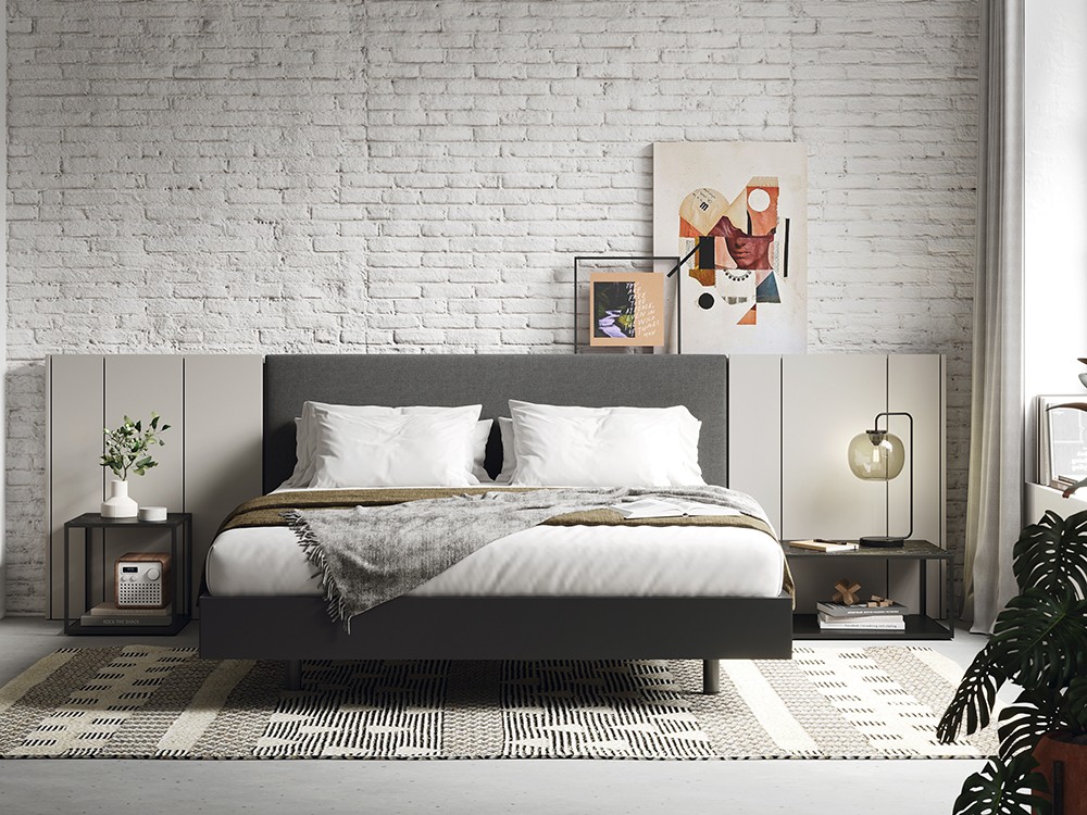 Cama Pars tapizada Kalm 26 de Mobenia - 1