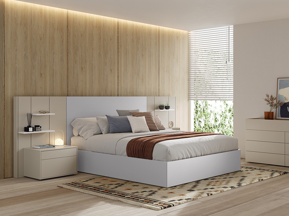 Cama cabecero Pars con arcón Sim max Kalm 27 de Mobenia - 9