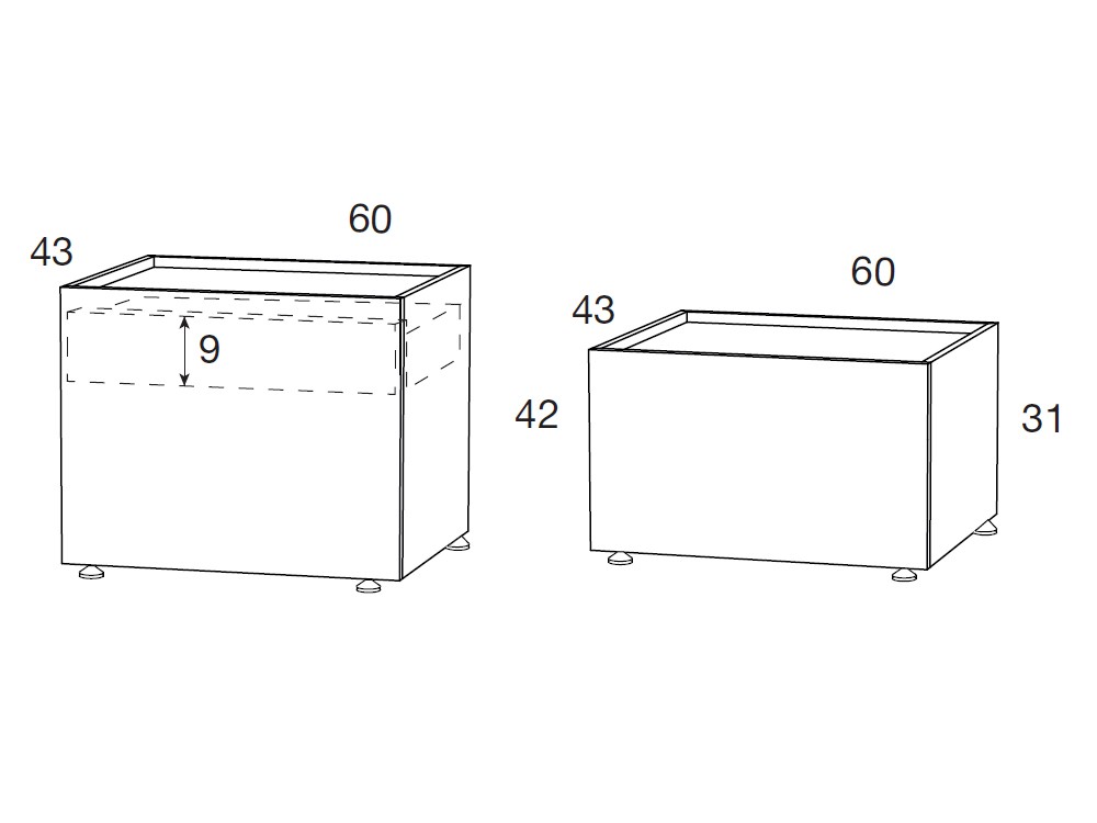 Dormitorio con cabecero Doan, aro sim y dos mesitas de noche Pool Kalm 28 de Mobenia - 9