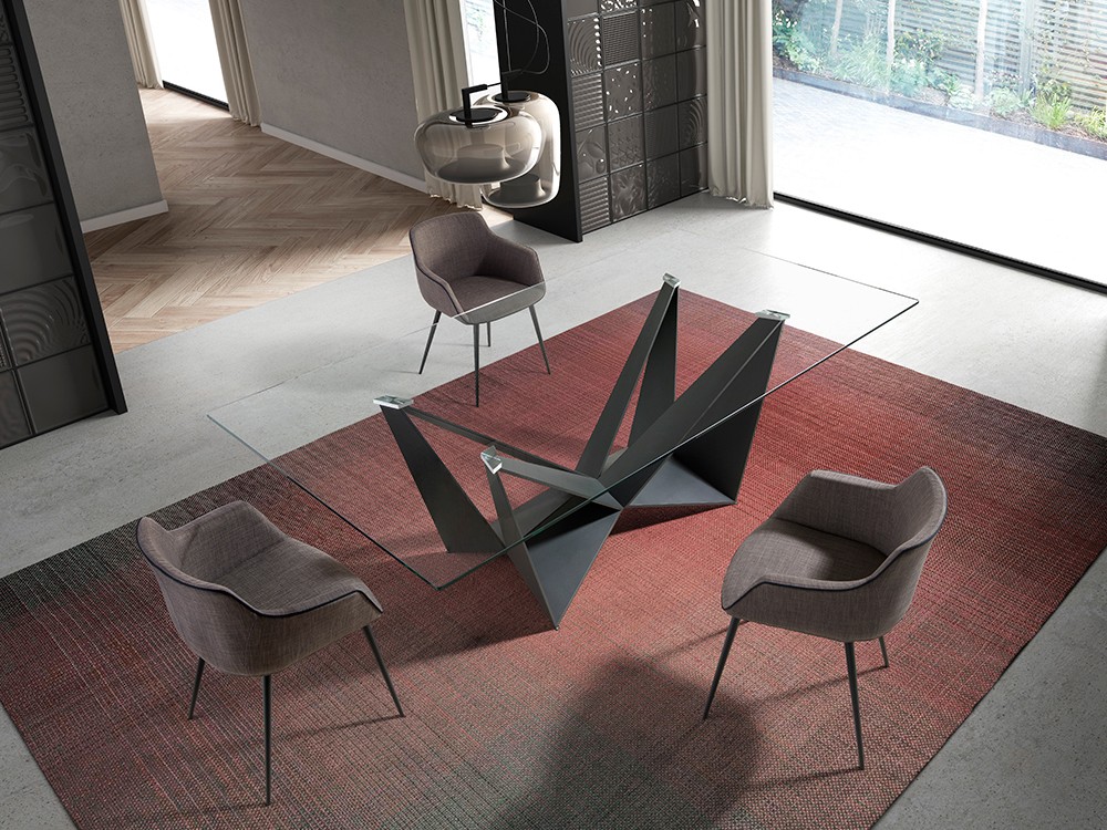 Mesa de comedor de cristal 1128 Ángel Cerdá - 7