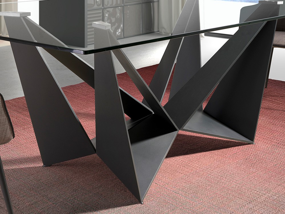 Mesa de comedor de cristal 1128 Ángel Cerdá - 2