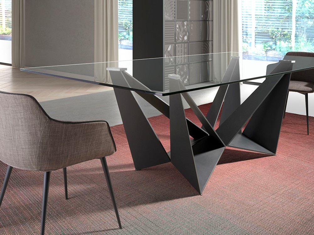 Mesa de comedor de cristal 1128 Ángel Cerdá - 8