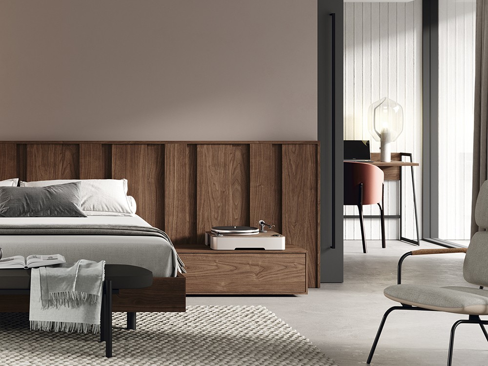 Mesita de noche 1 cajón Flat Kalm de Mobenia - 2