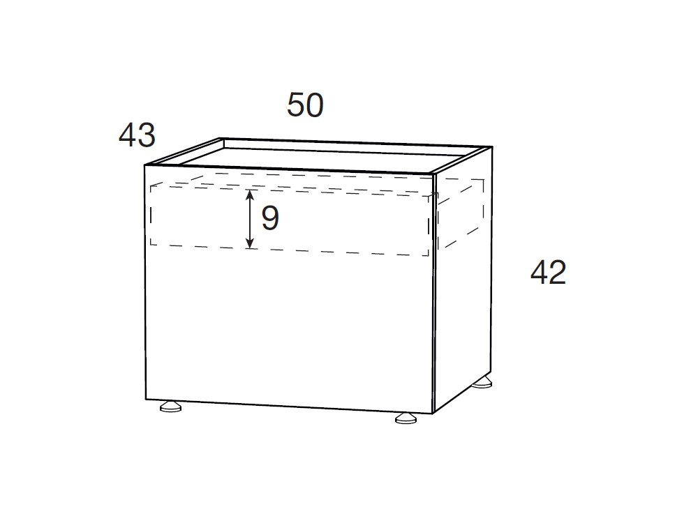 Mesita de noche con dos cajones Pool Kalm de Mobenia - 11