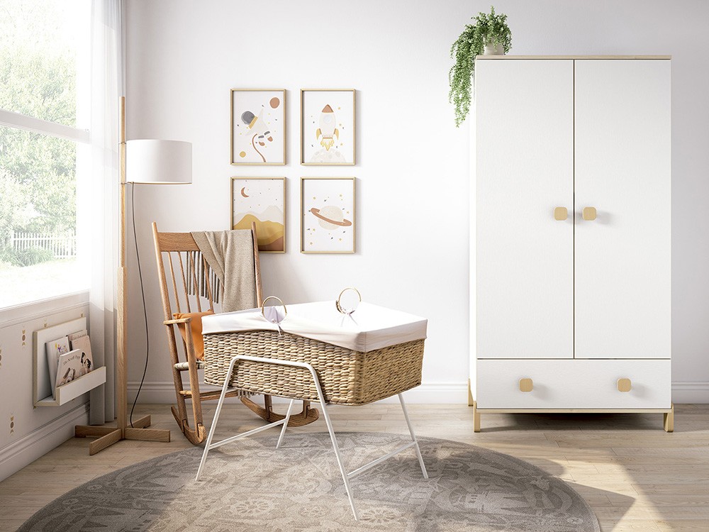 Armario con dos puertas y cajón Elemental Ros Mini - 9