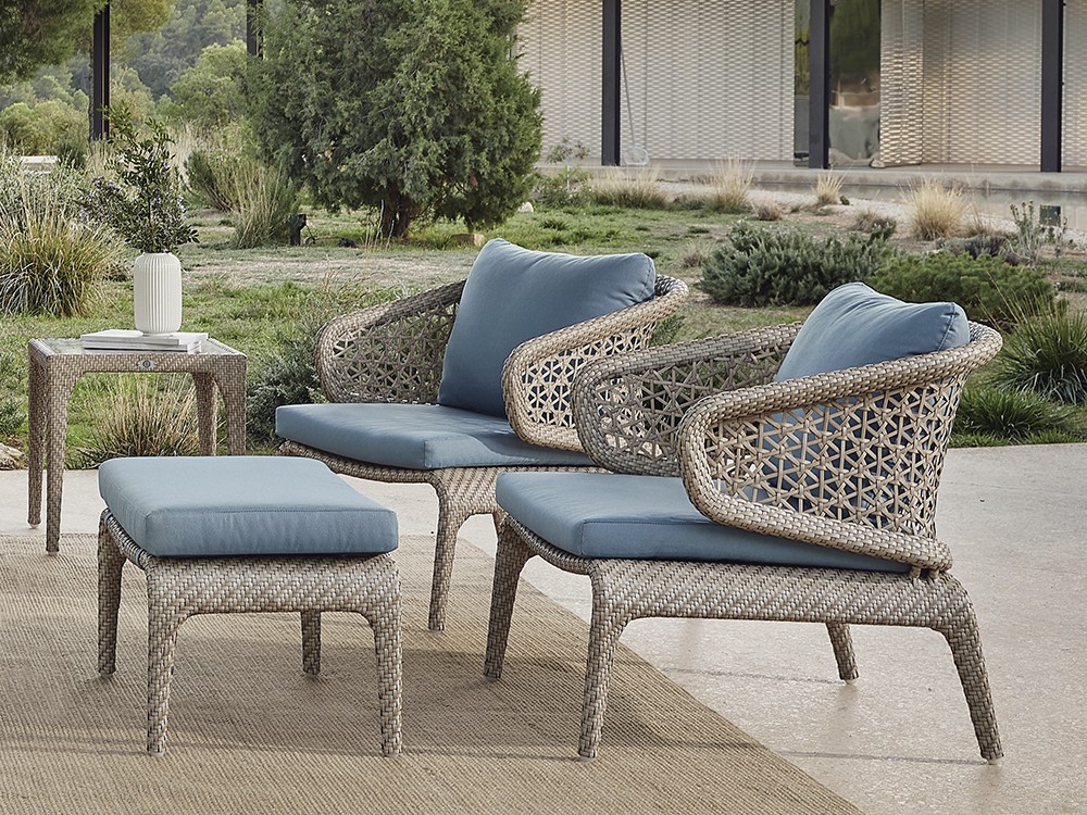 Sillón de exterior Journey con cojines tapizados de Skyline - 4