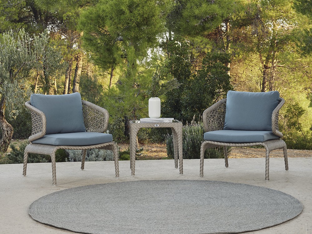 Mesa auxiliar Journey con sobre de cristal de Skyline - 5