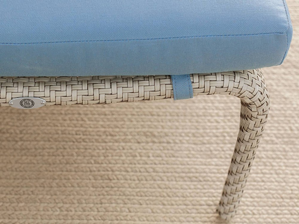 Otomán Journey con cojín tapizado en tejido panama de Skyline - 7