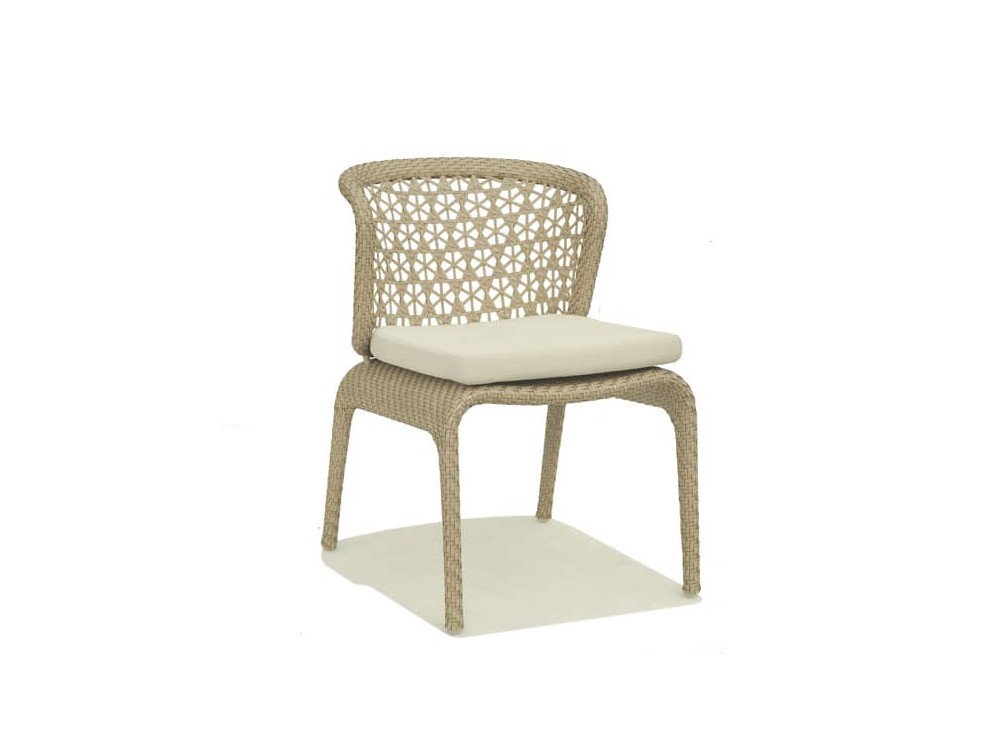 Silla de comedor exterior Journey con cojín tapizado de Skyline - 2