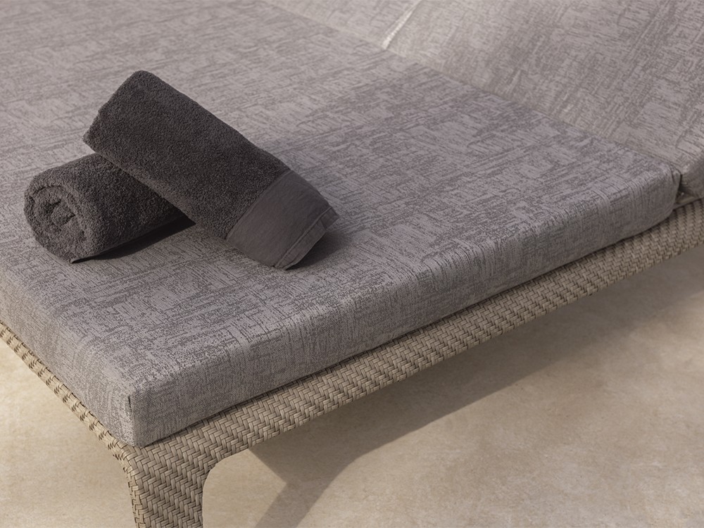 Tumbona doble de fibra sintética con colchoneta tapizada Journey de Skyline - 3