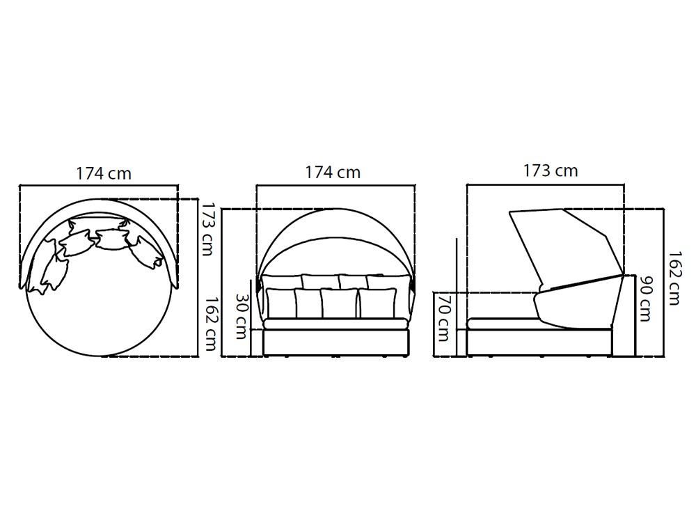Cama de jardín Journey Skyline Design - 5