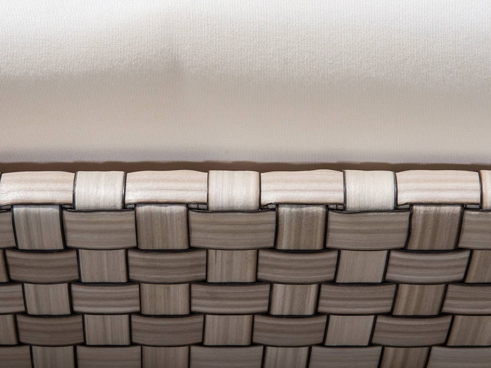 Sofá de dos o tres plazas para salón exterior en fibra trenzada Brafta de Skyline - 12