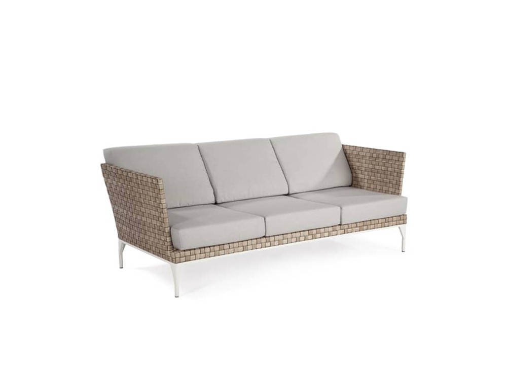 Sofá de dos o tres plazas para salón exterior en fibra trenzada Brafta de Skyline - 3