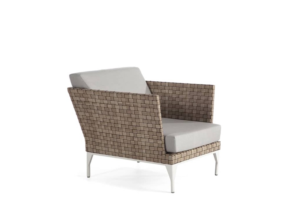 Sillón  de fibra sintética con cojines tapizados para salón exterior Brafta de Skyline - 2