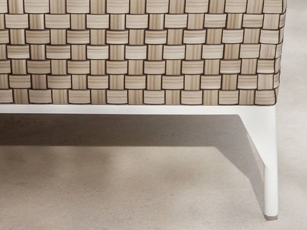 Sillón  de fibra sintética con cojines tapizados para salón exterior Brafta de Skyline - 13