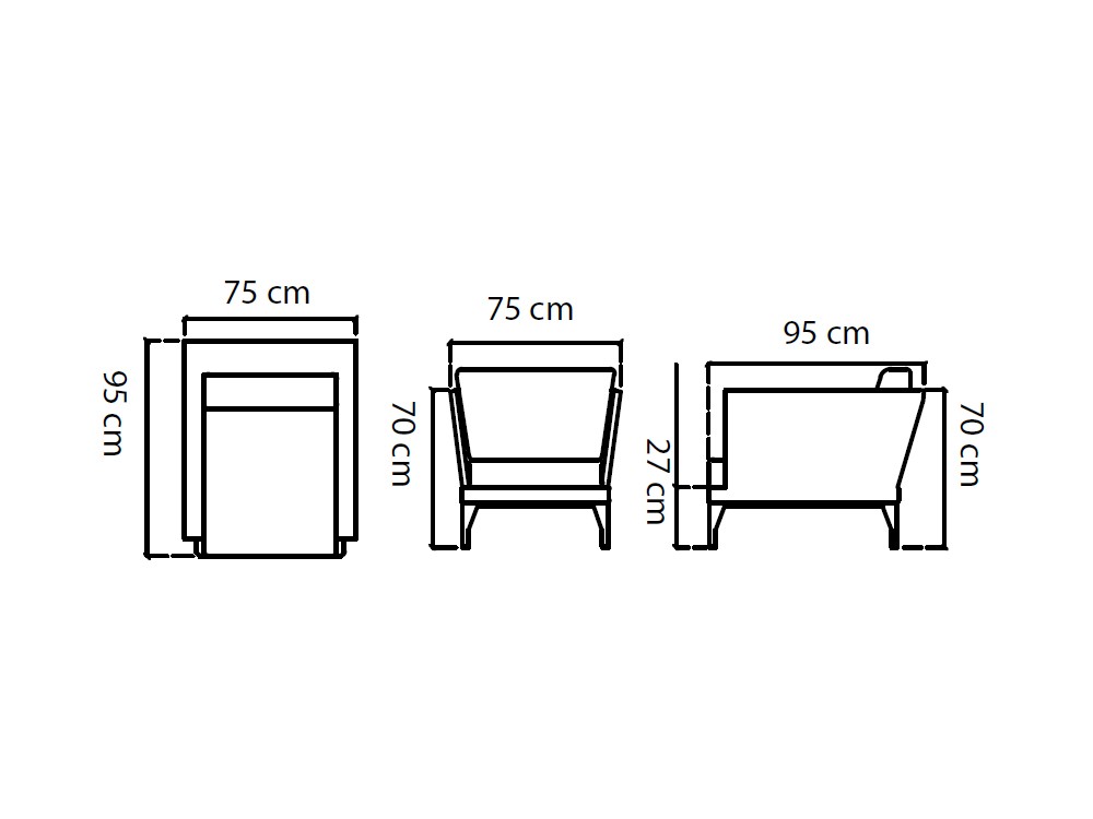 Sillón  de fibra sintética con cojines tapizados para salón exterior Brafta de Skyline - 6