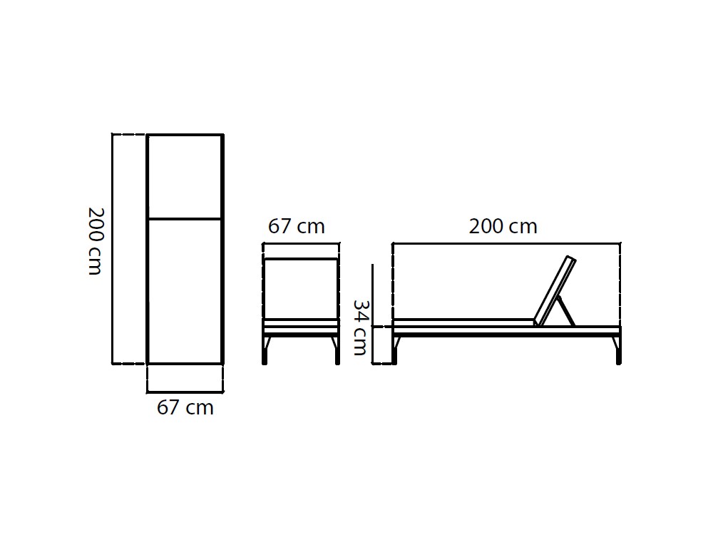 Tumbona de aluminio y fibra sintética trenzada con colchoneta tapizada Brafta de Skyline - 4