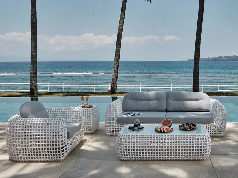 Sofá de dos o tres plazas de fibra sintética Dynasty de Skyline - 4