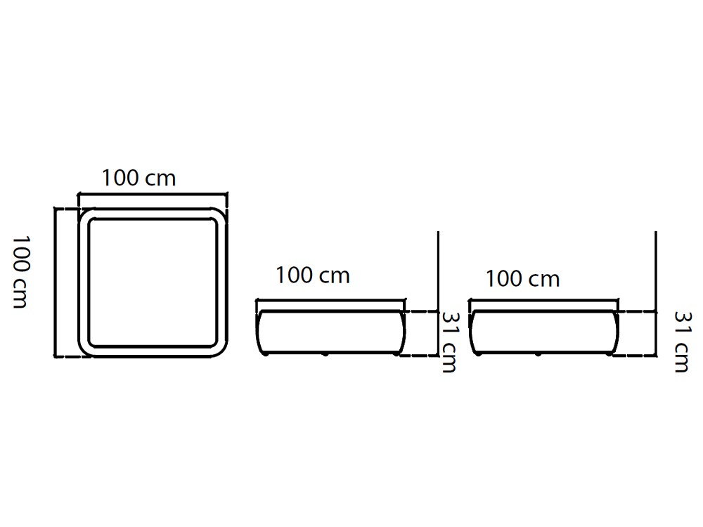 Mesa de centro de aluminio y fibra sintética con sobre porcelánico Dynasty de Skyline - 9