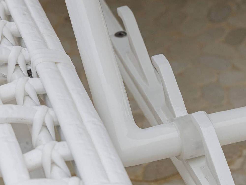 Tumbona de aluminio y fibra sintética con colchoneta tapizada Dynasty de Skyline - 5