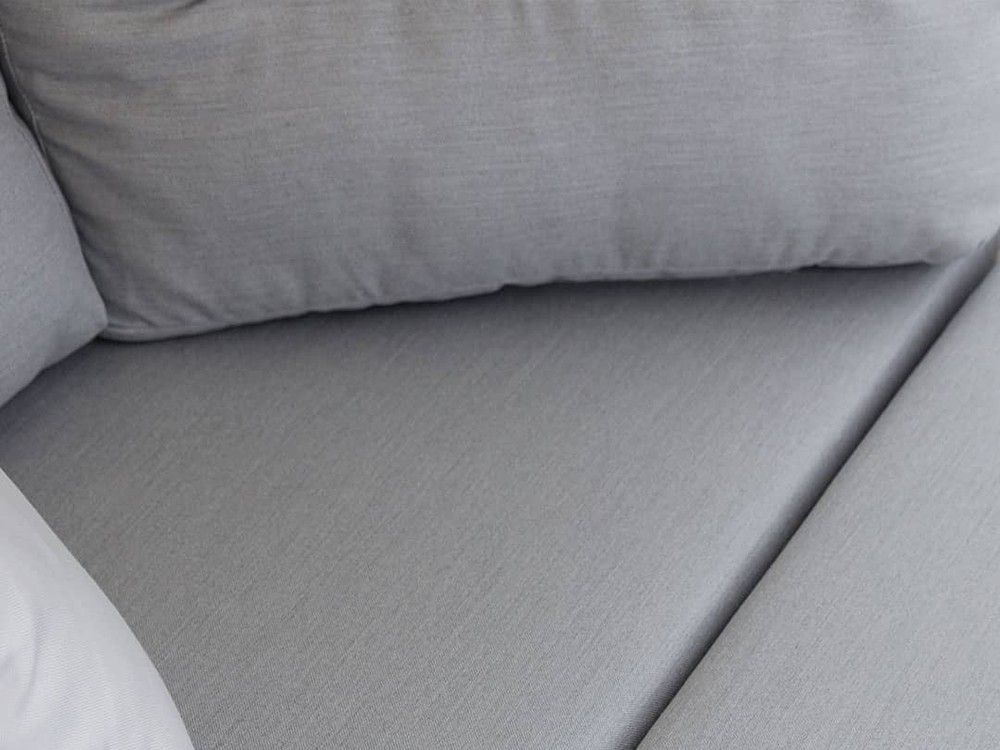 Cama de jardín de aluminio y fibra sintética trenzada con cojines y capota Dynasty de Skyline - 8