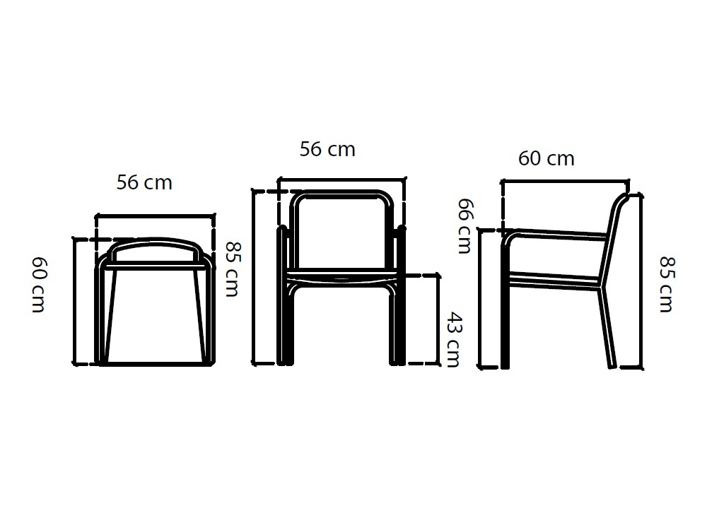 Silla exterior de aluminio y cuerda trenzada con cojín de asiento Ona de Skyline - 4