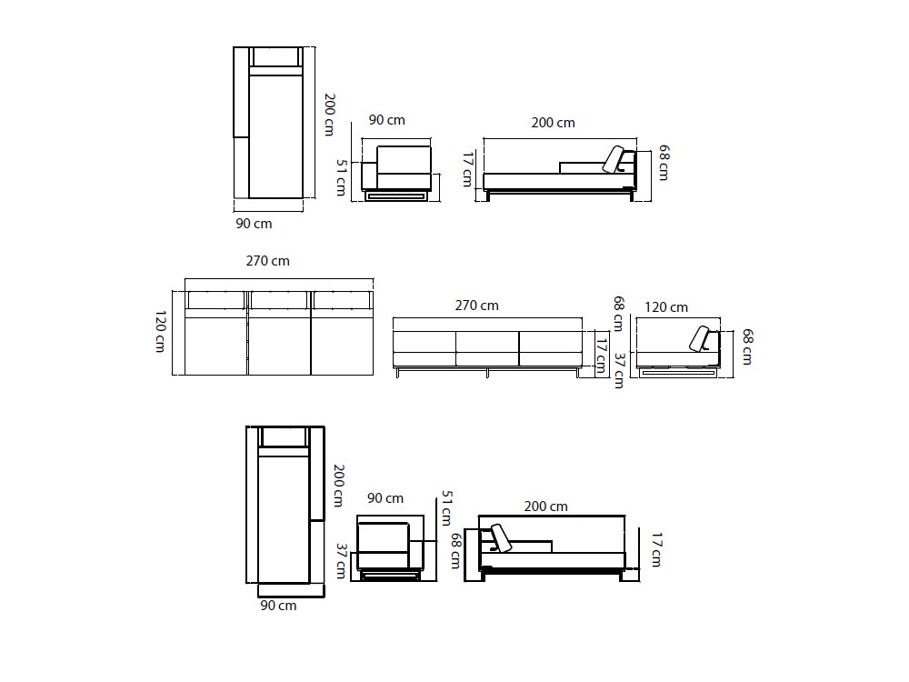 Sofá chaiselongue exterior de aluminio y cuerda trenzada Ona de Skyline - 5