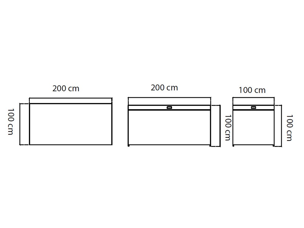 Baúl de aluminio y tiras de cuerda trenzada Ona de Skyline - 4