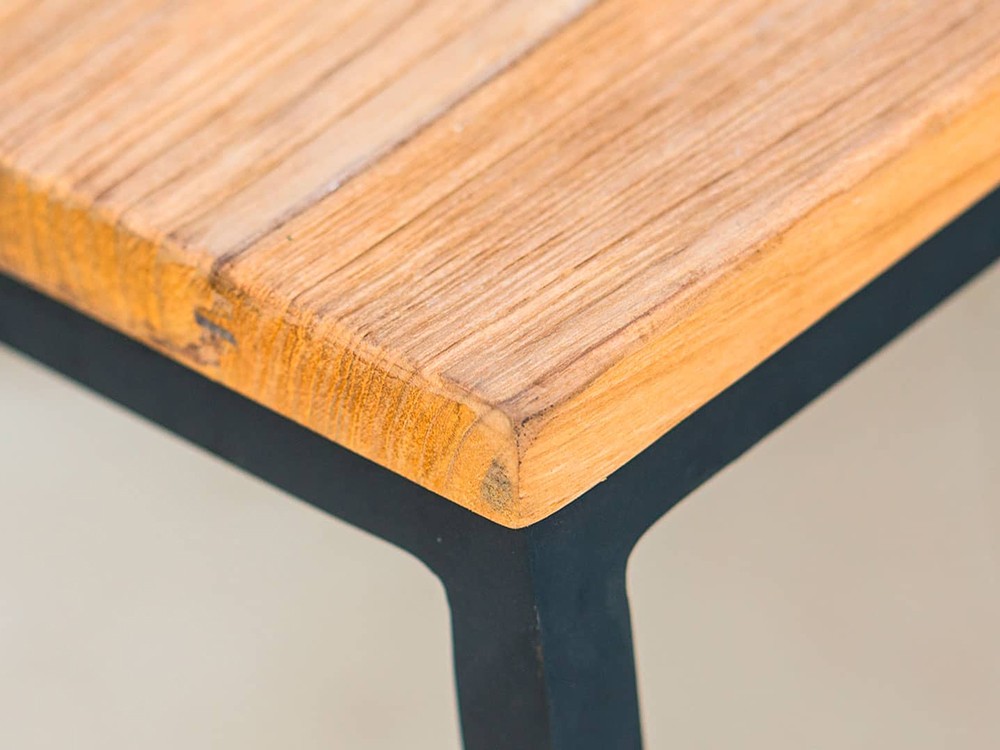 Mesa de centro teca y aluminio Horizon de Skyline Design - 11