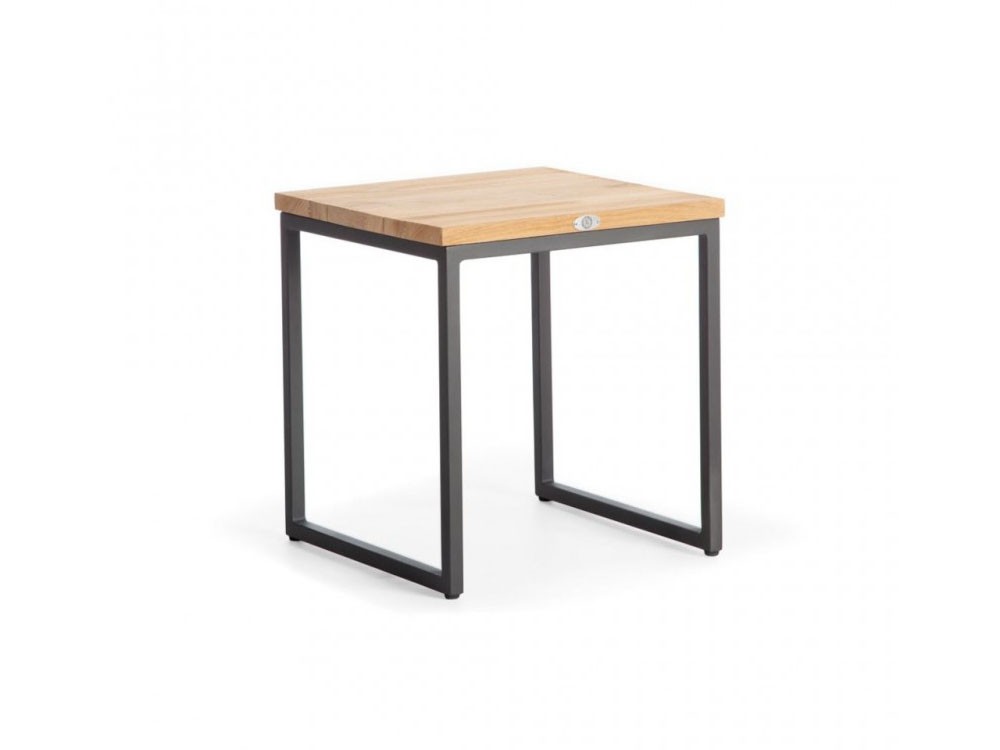 Mesa auxiliar de madera de teca y aluminio  Nautic de Skyline Design - 2