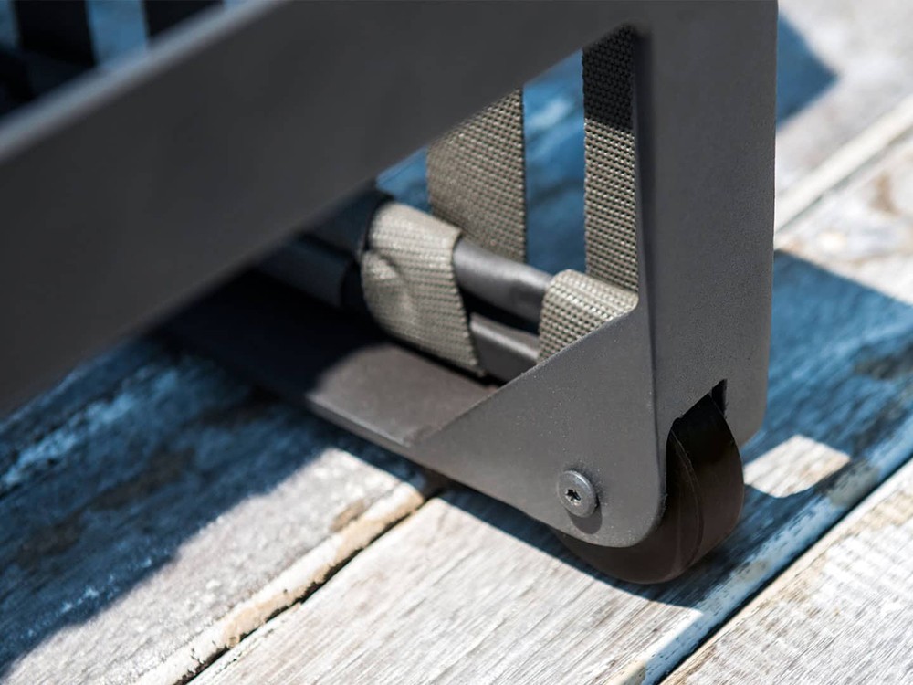 Tumbona doble de aluminio y cinta Horizon de Skyline Design - 6