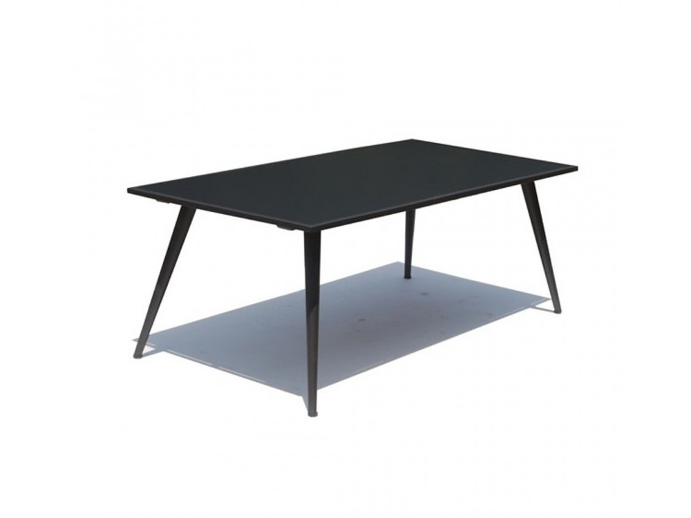 Mesa de centro de aluminio con sobre de cristal negro Serpent de Skyline Design - 2