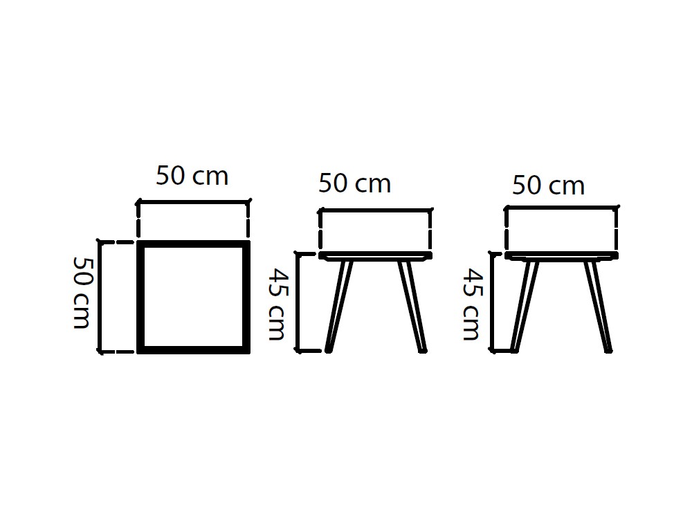 Mesa auxiliar con estructura de aluminio y sobre de cristal fumé Serpent de Skyline Design - 5