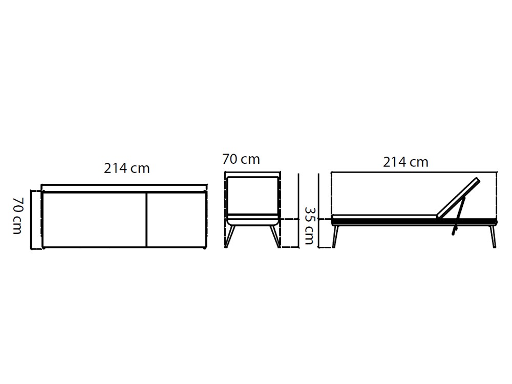 Tumbona de aluminio y cuerda trenzada con colchoneta tapizada Serpent de Skyline Design - 4