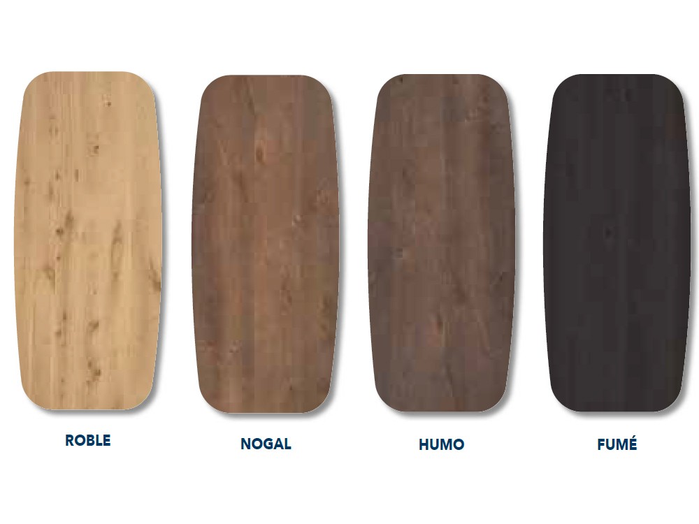 Mesa Alf con base de metal negro Fix Wood de Mobles Nacher - 5