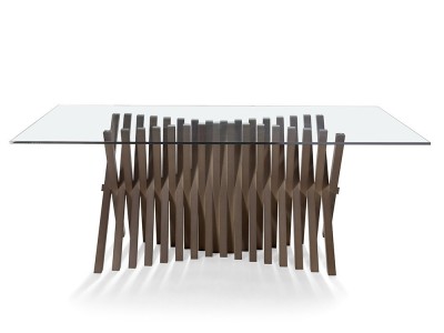 Mesa de comedor Alf Fix Glass de Nacher