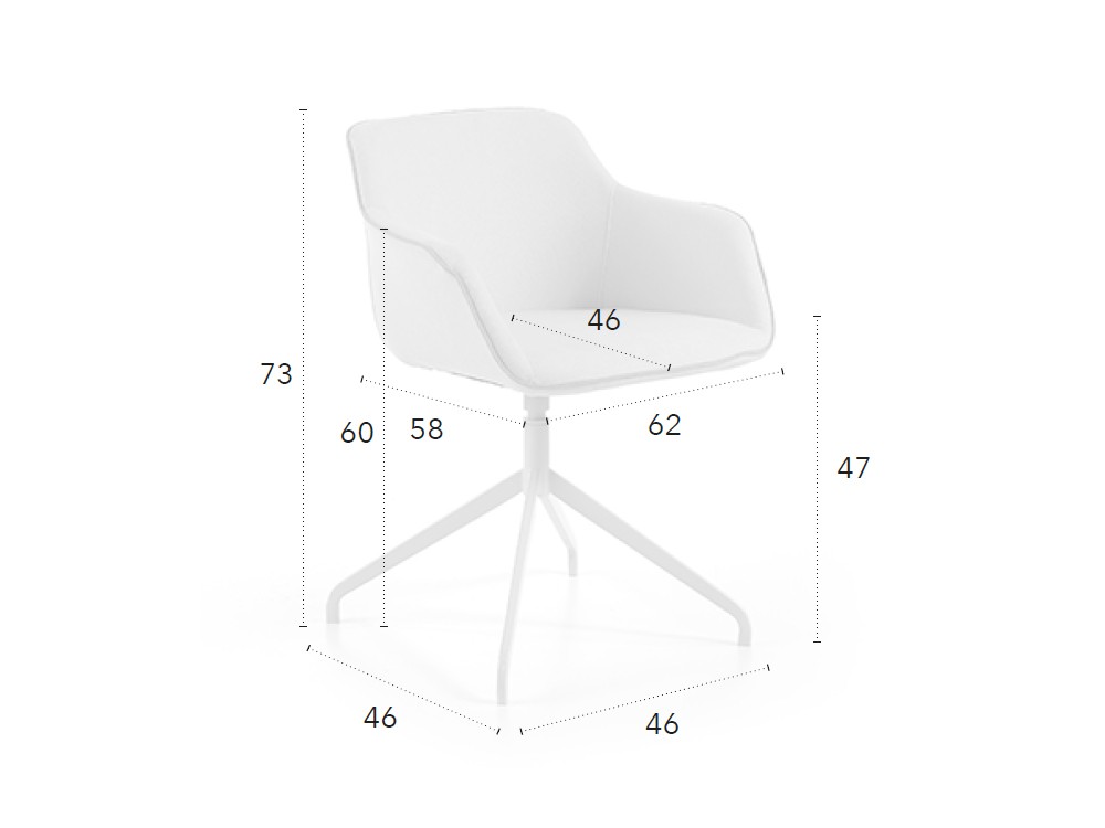 Silla Jax giratoria CH Design Nacher - 6