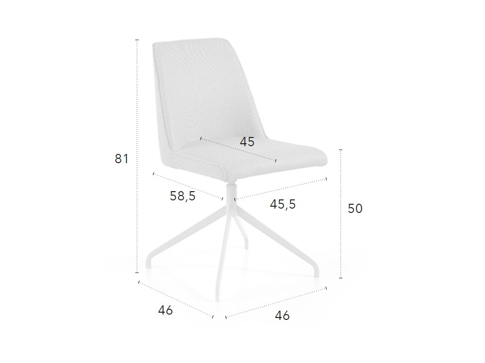 Silla Lolita giratoria CH Design Nacher - 5