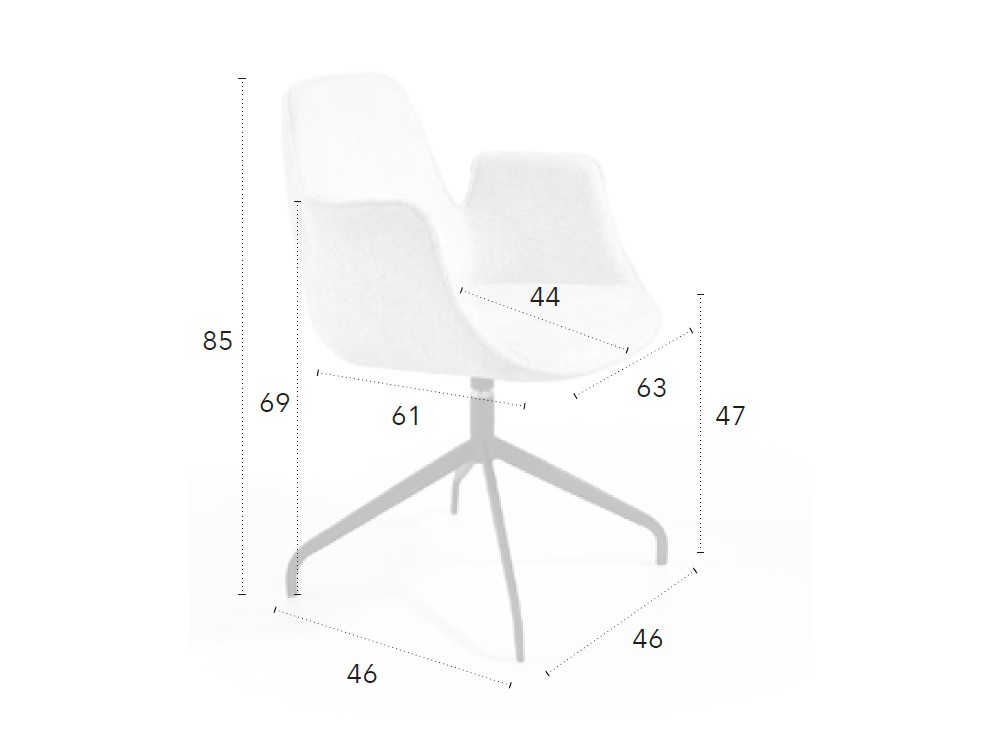 Silla giratoria Beatle B CH Design Nacher - 5